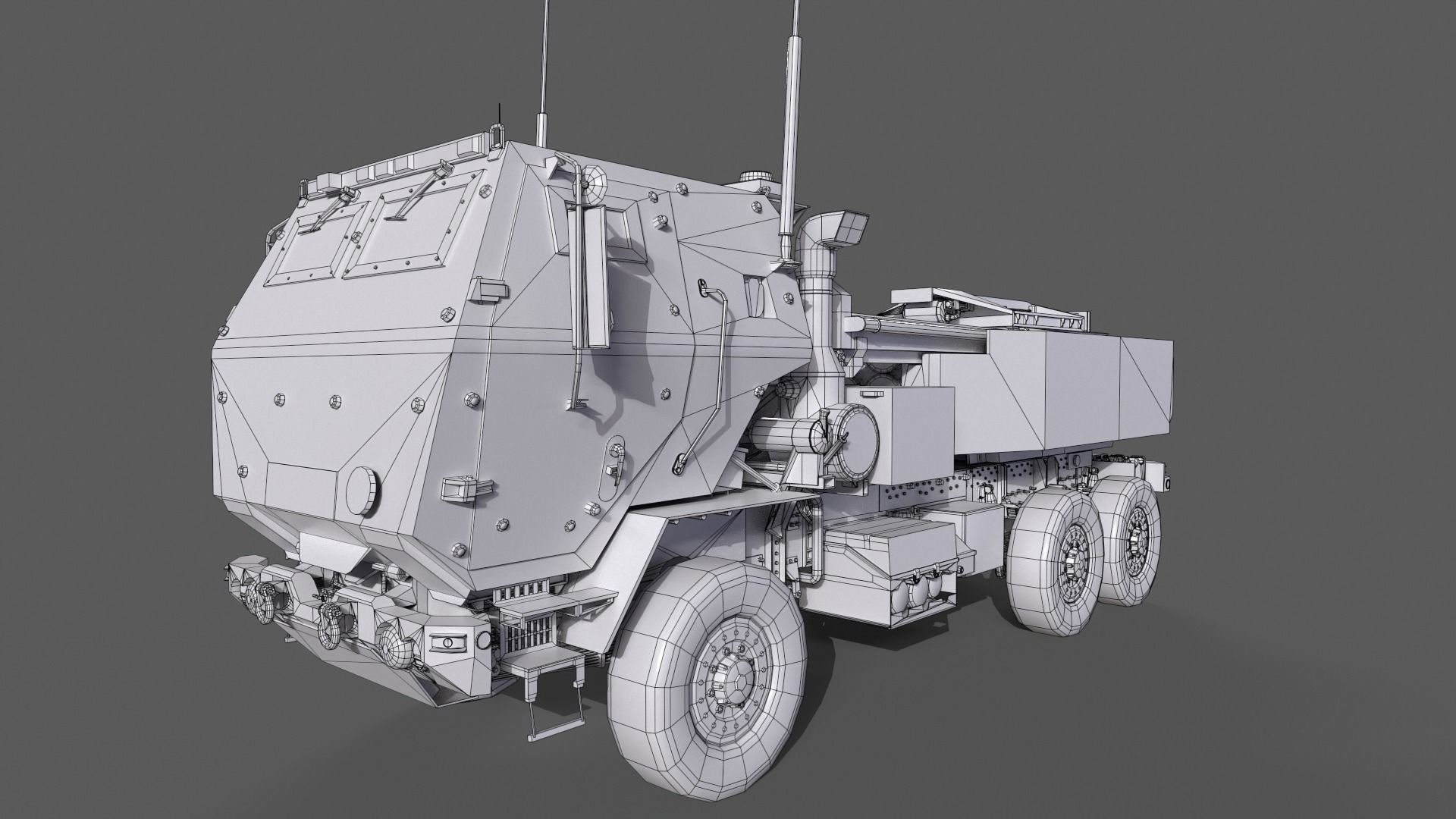 HIMARS Low-poly 3D model_24