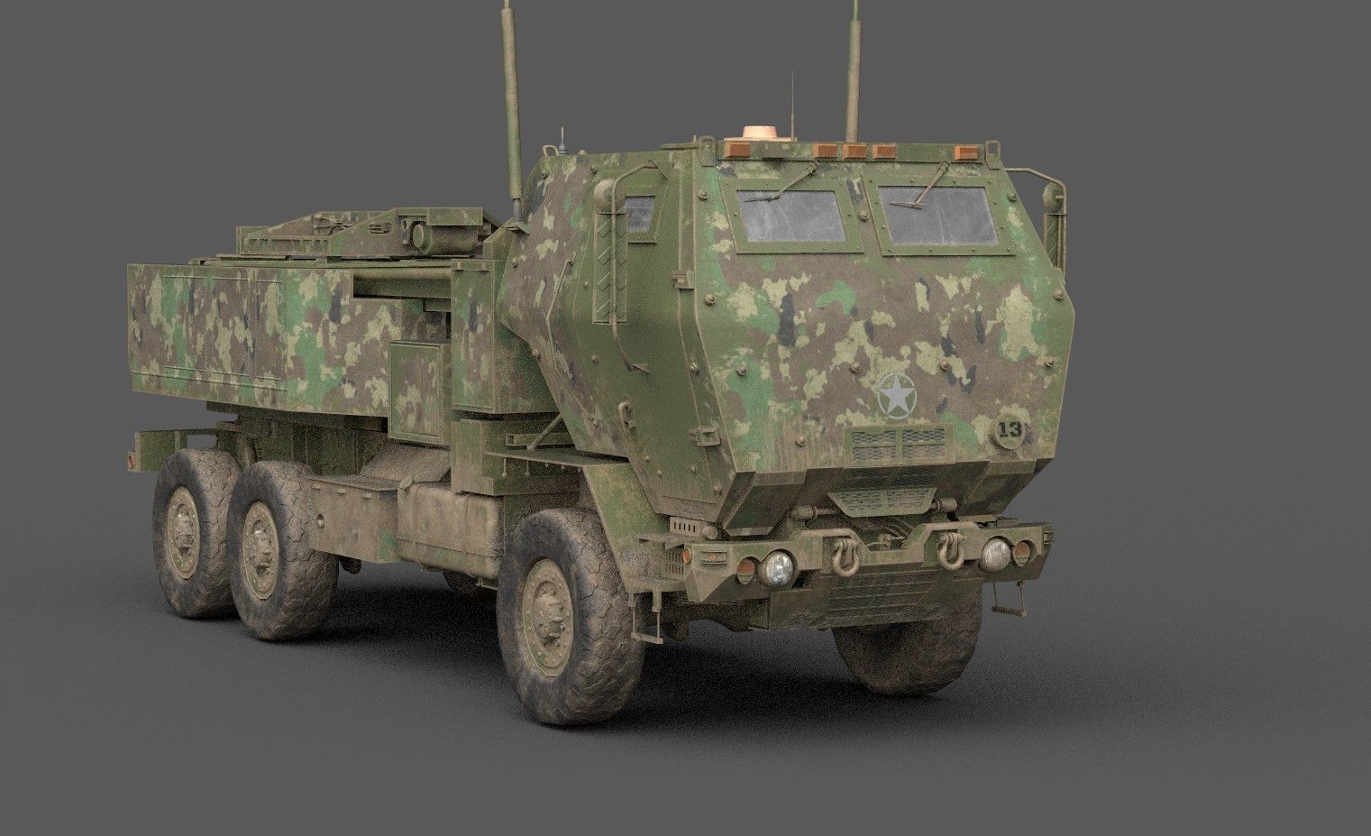HIMARS Low-poly 3D model_12