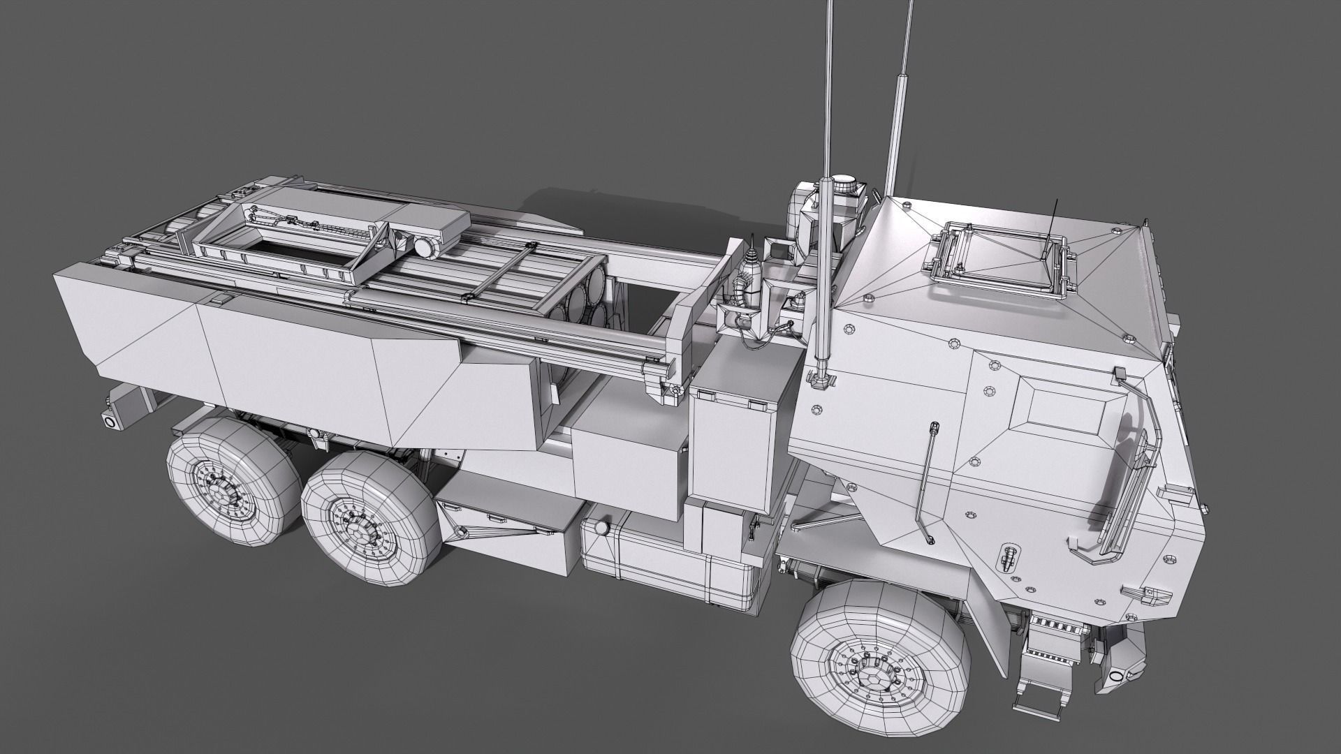 HIMARS Low-poly 3D model_31