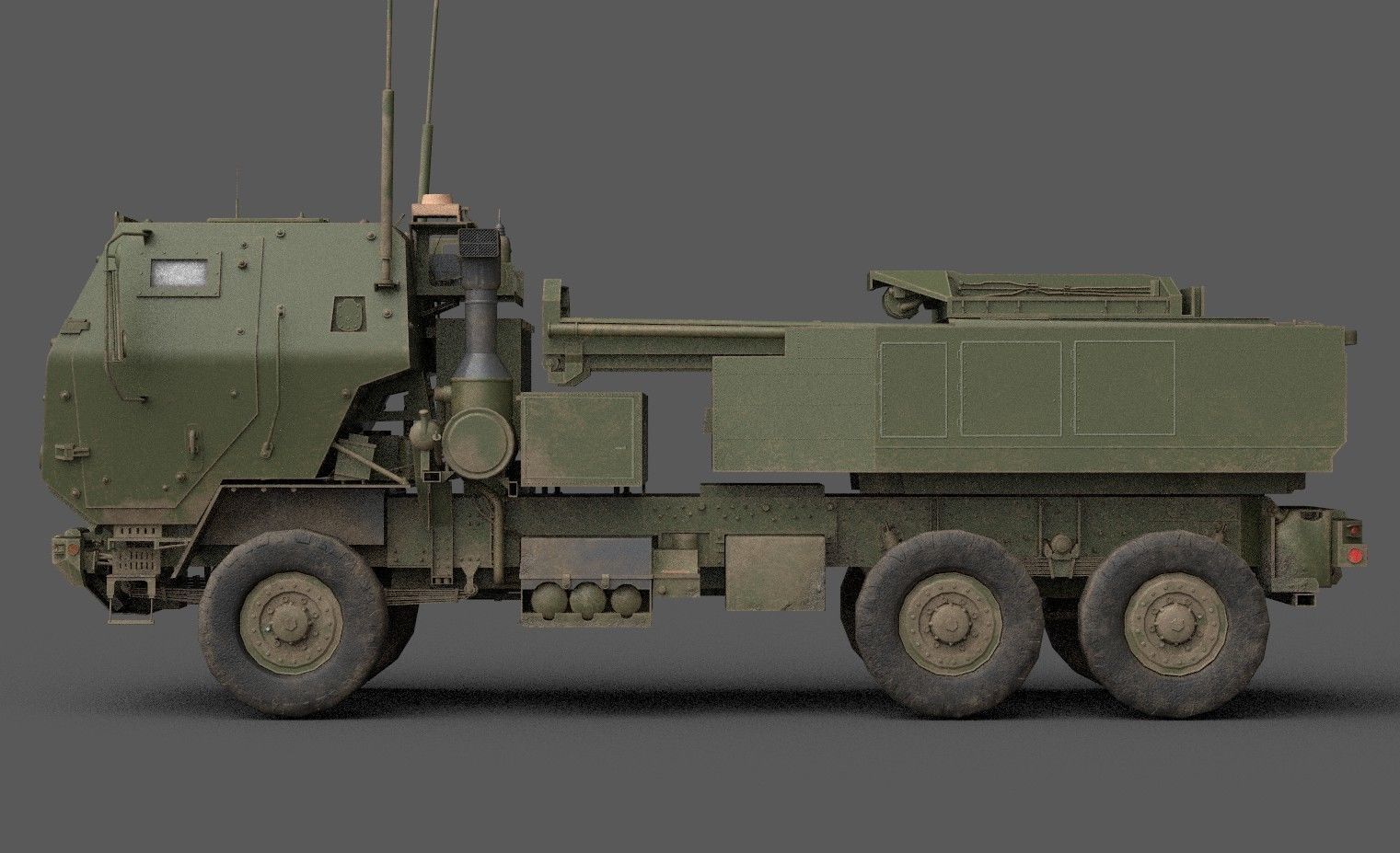 HIMARS Low-poly 3D model_4