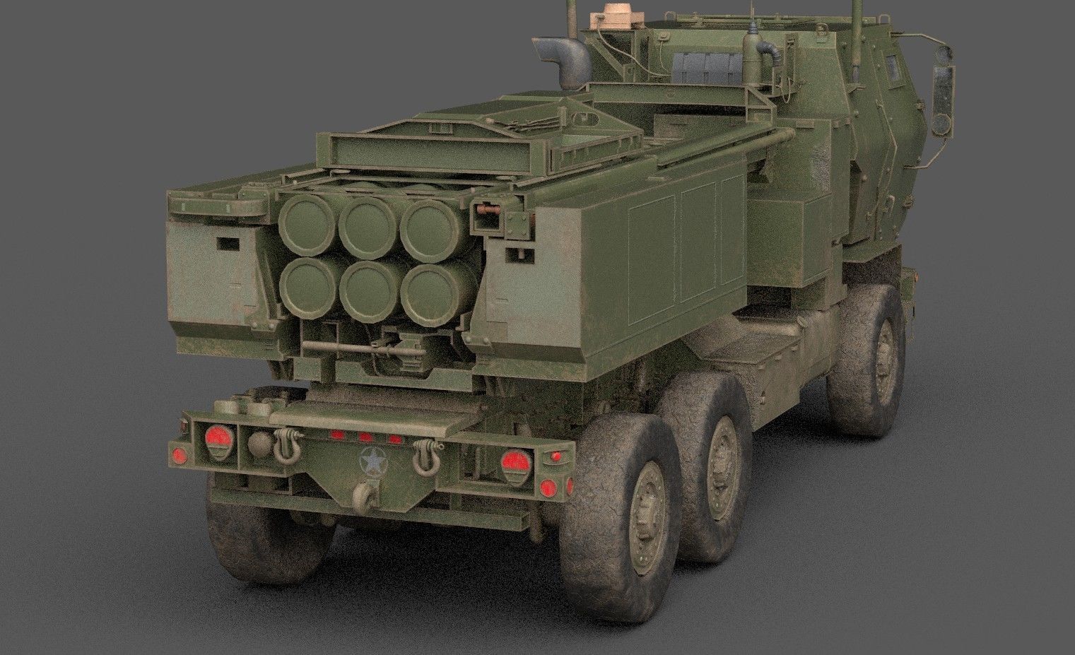 HIMARS Low-poly 3D model_14