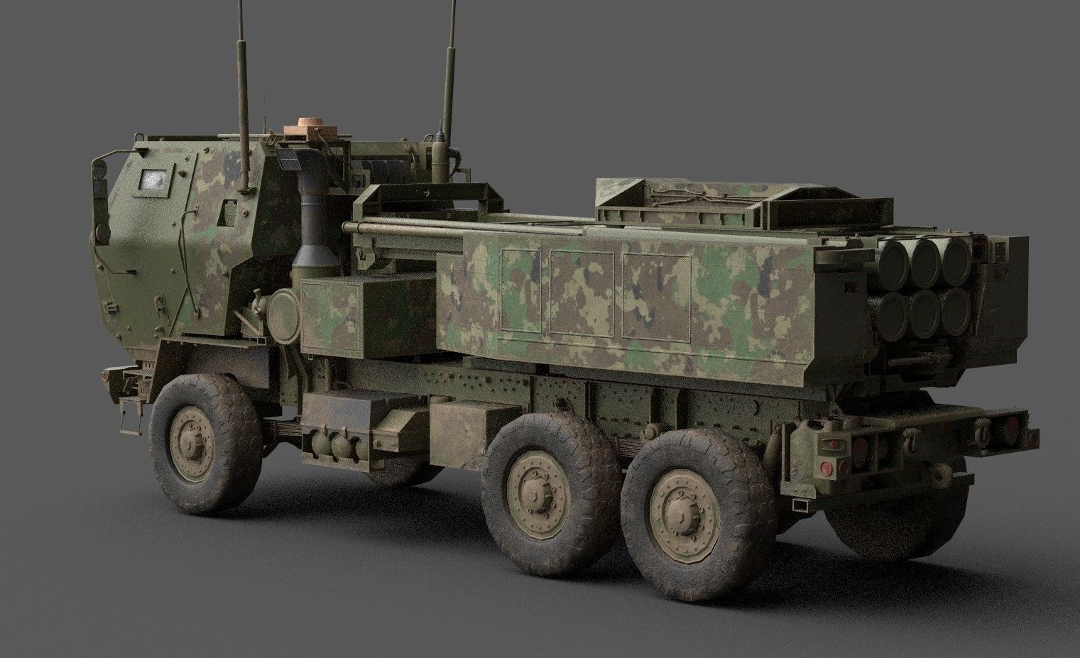 HIMARS Low-poly 3D model_17