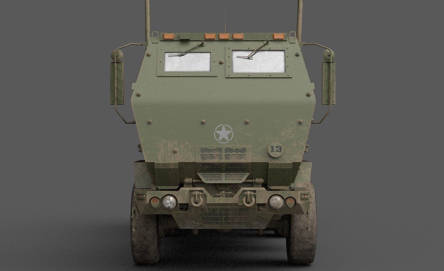 HIMARS Low-poly 3D model_2