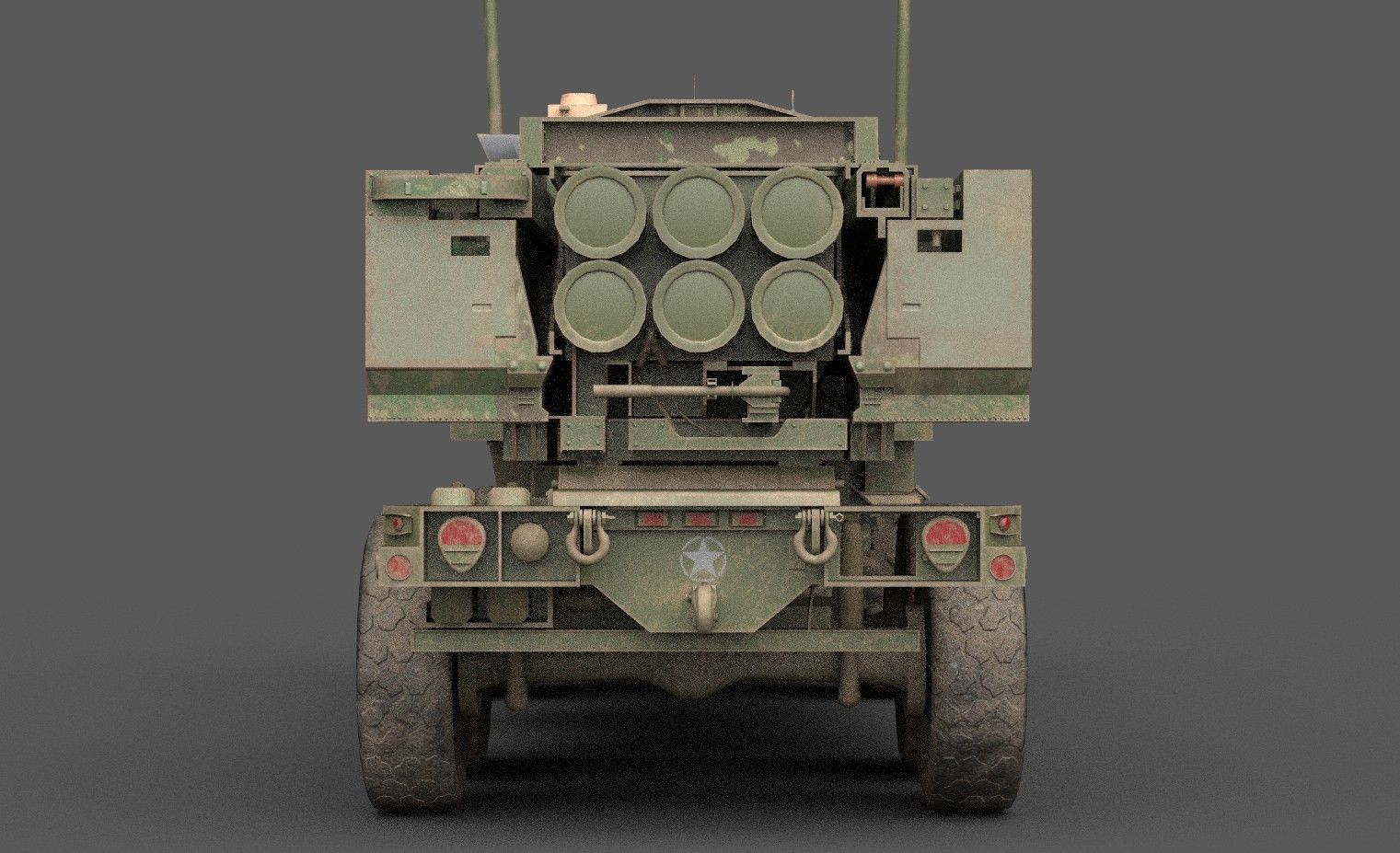 HIMARS Low-poly 3D model_6