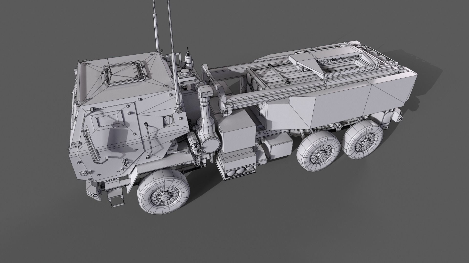 HIMARS Low-poly 3D model_25