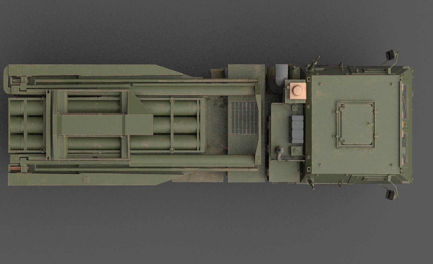HIMARS Low-poly 3D model_9