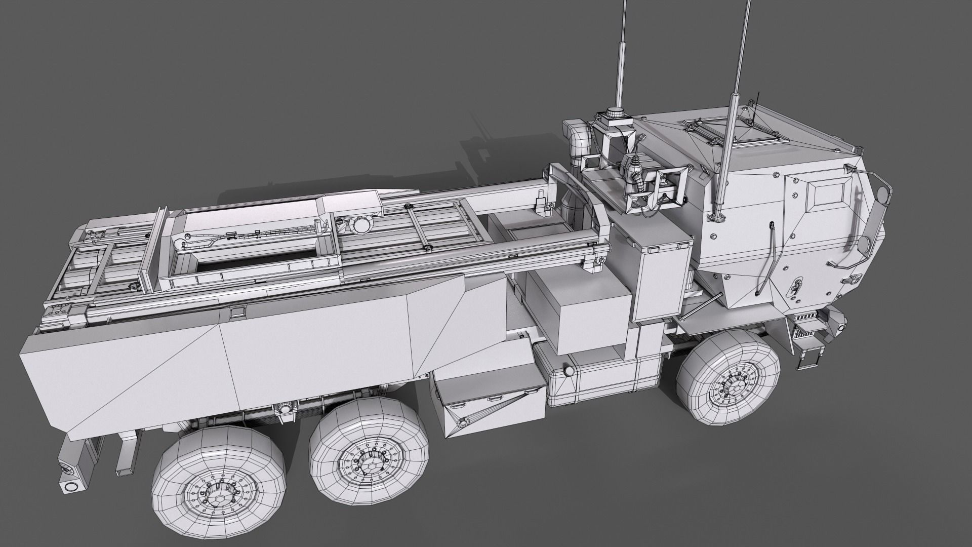 HIMARS Low-poly 3D model_30