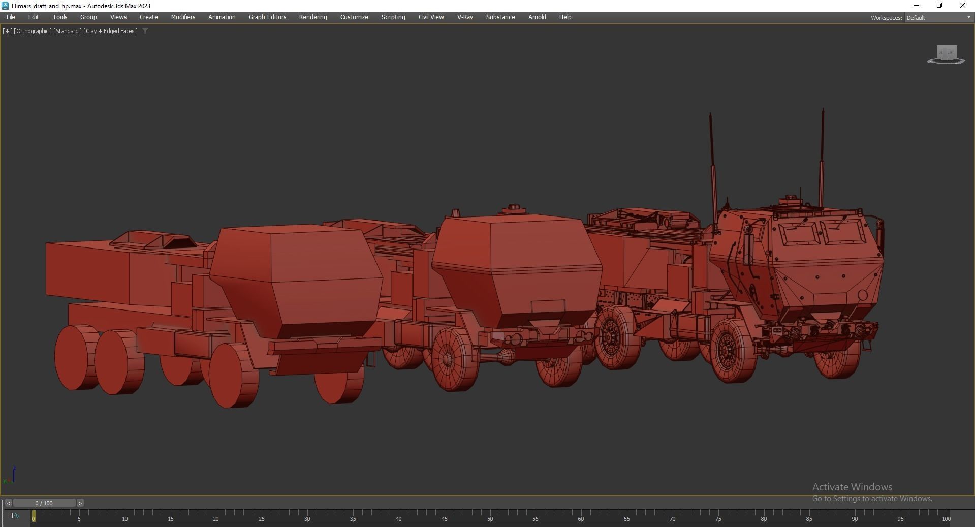 HIMARS Low-poly 3D model_36