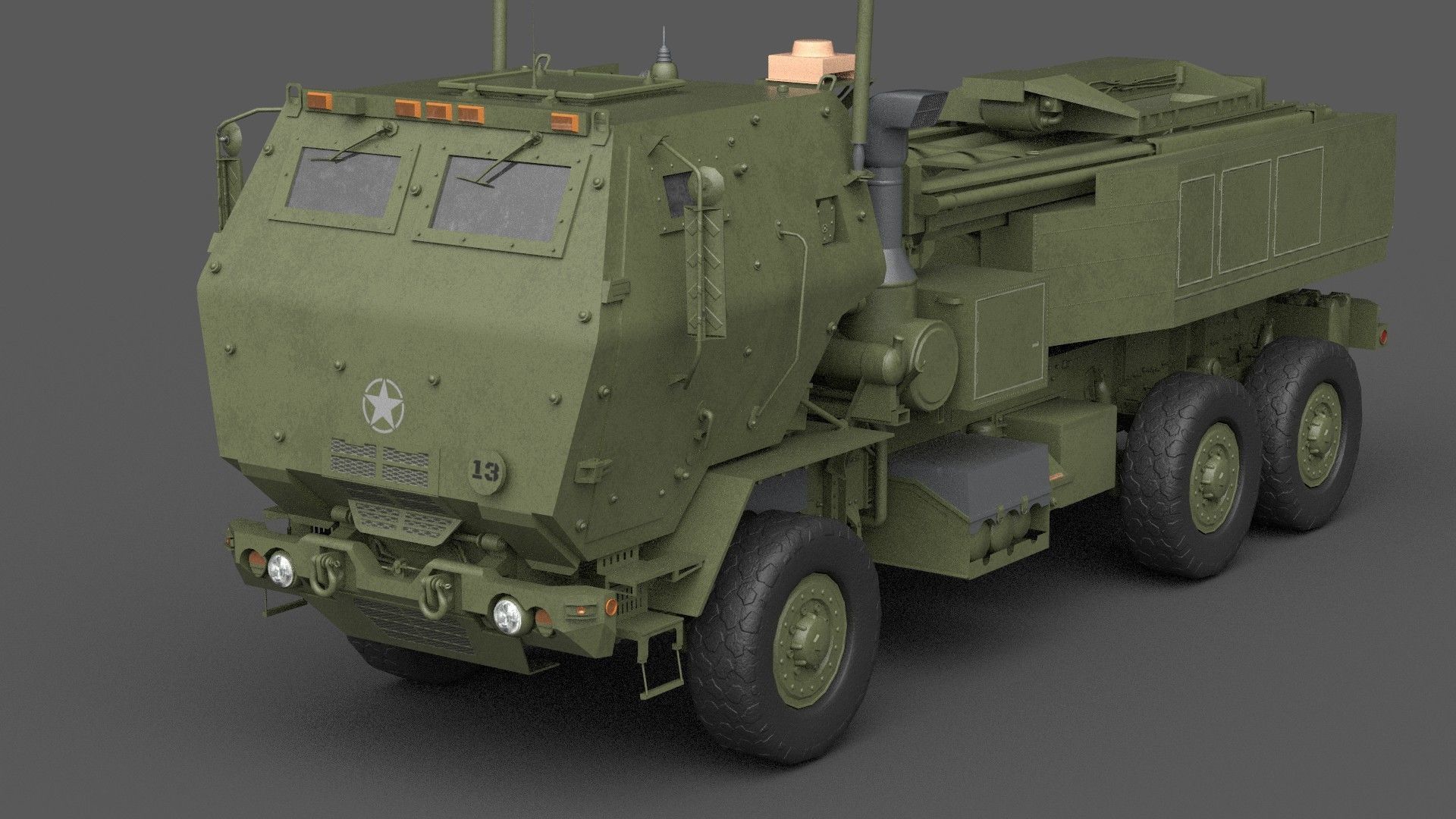 HIMARS Low-poly 3D model_20