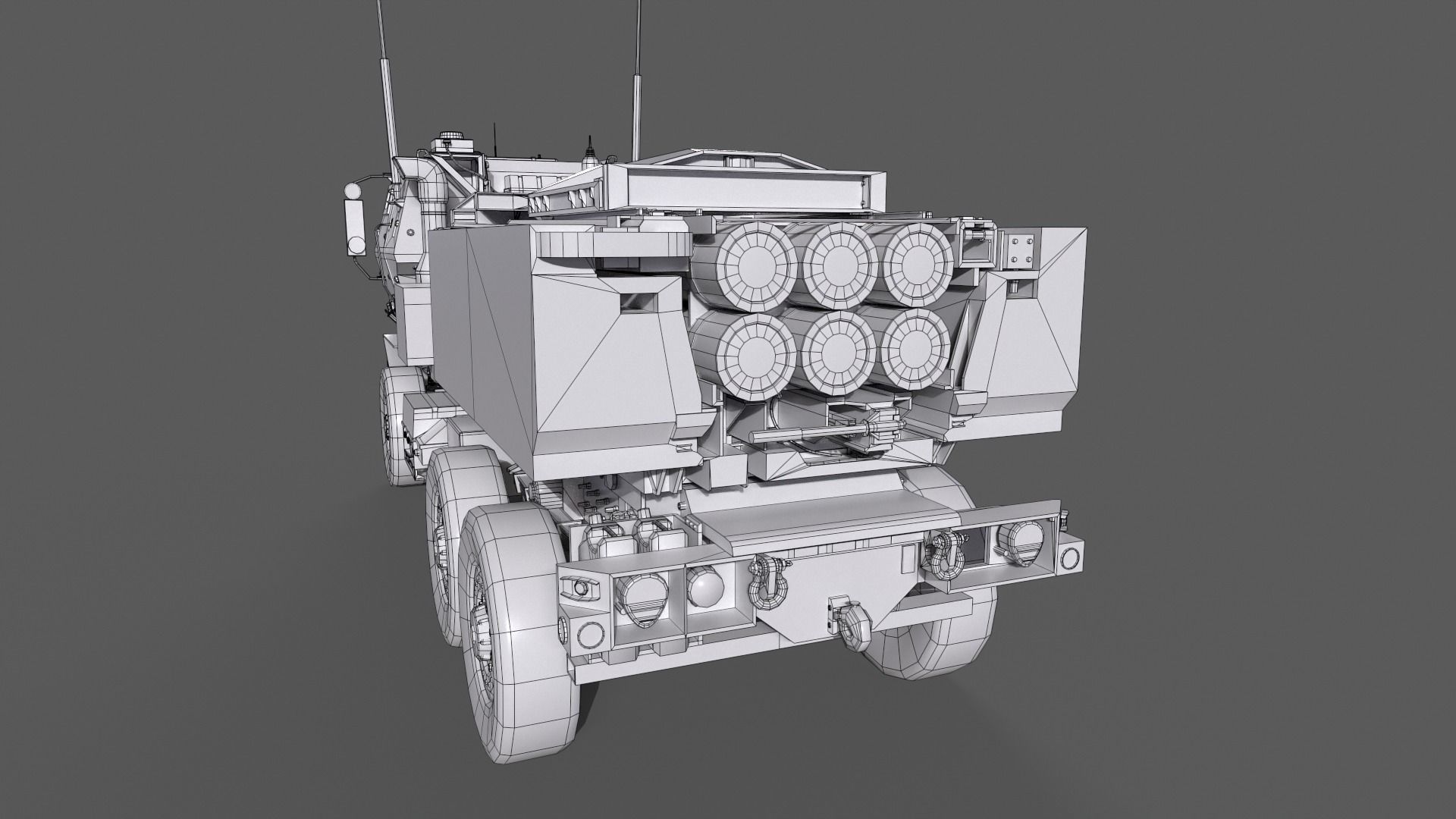 HIMARS Low-poly 3D model_27