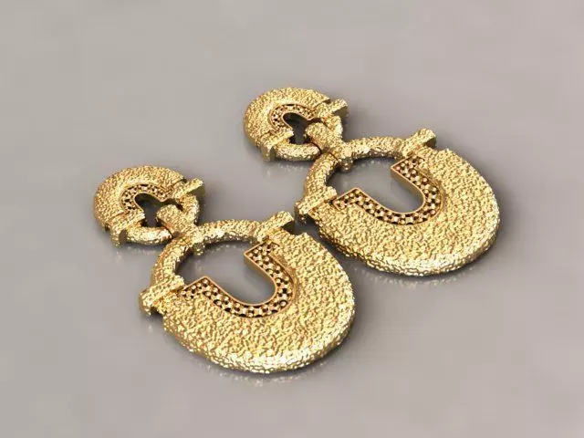 Fashion Earring 3D print model_0