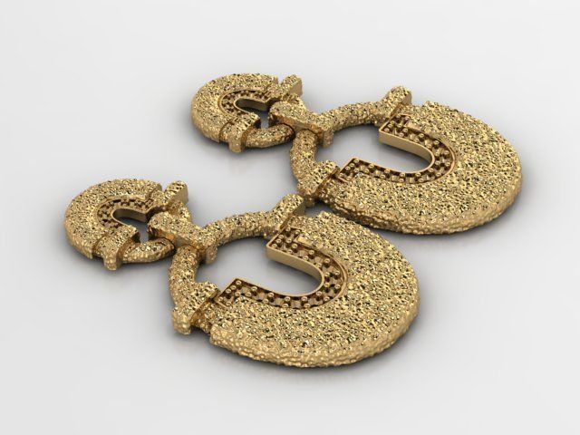 Fashion Earring 3D print model_1