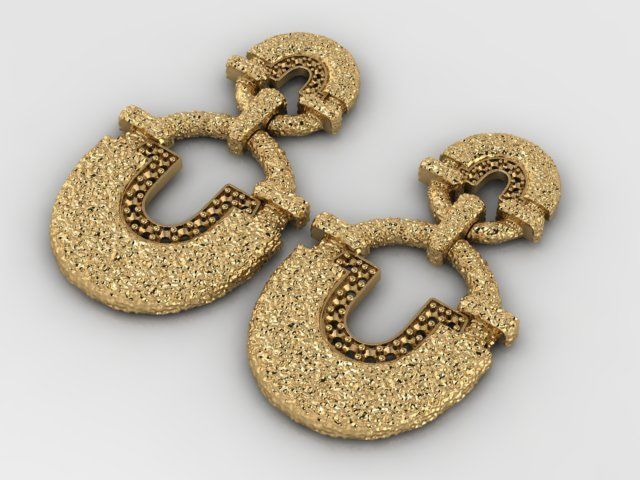 Fashion Earring 3D print model_3