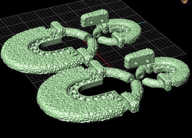 Fashion Earring 3D print model_8