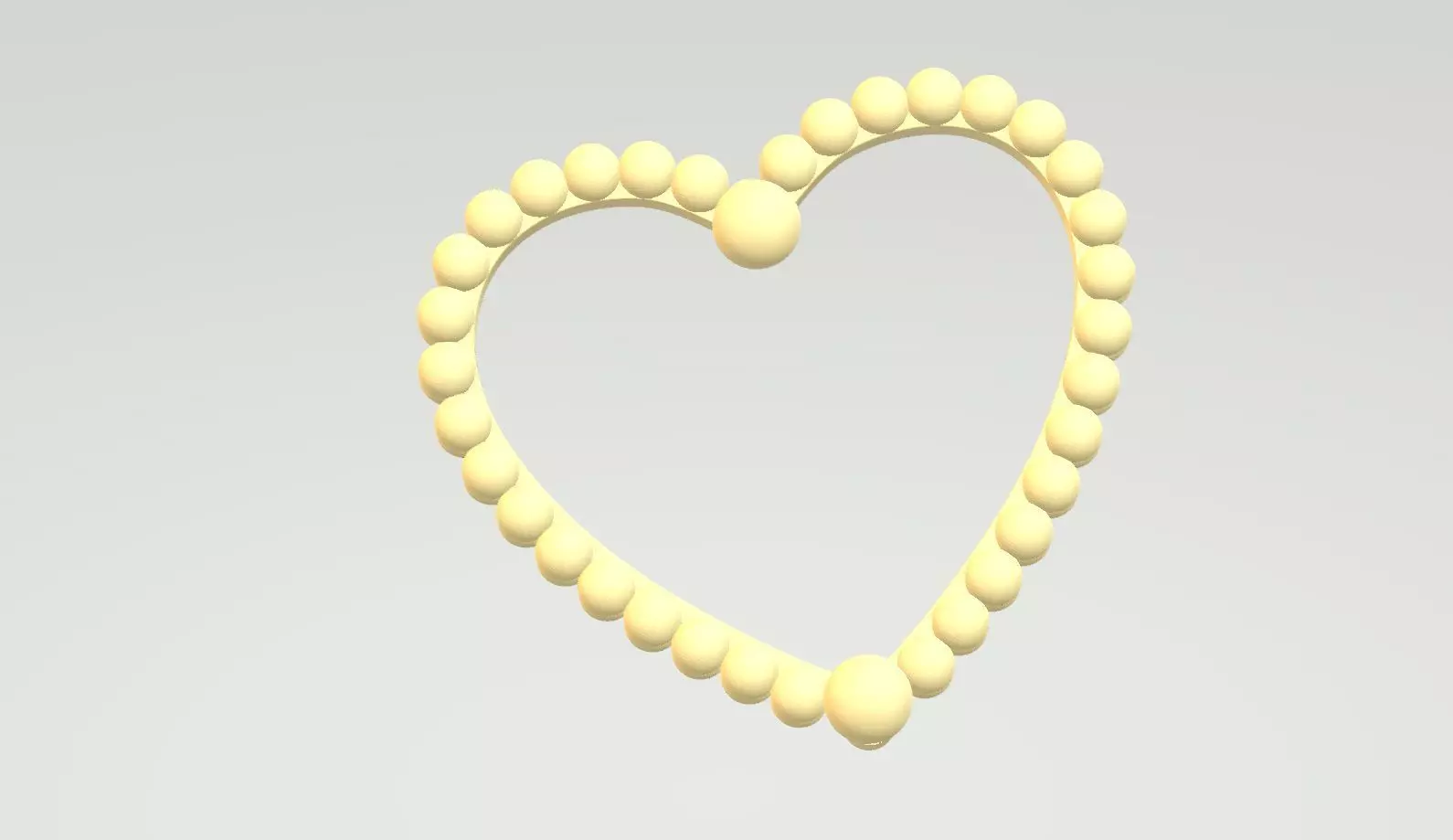 Heart Wire Pendant 3D print model_0