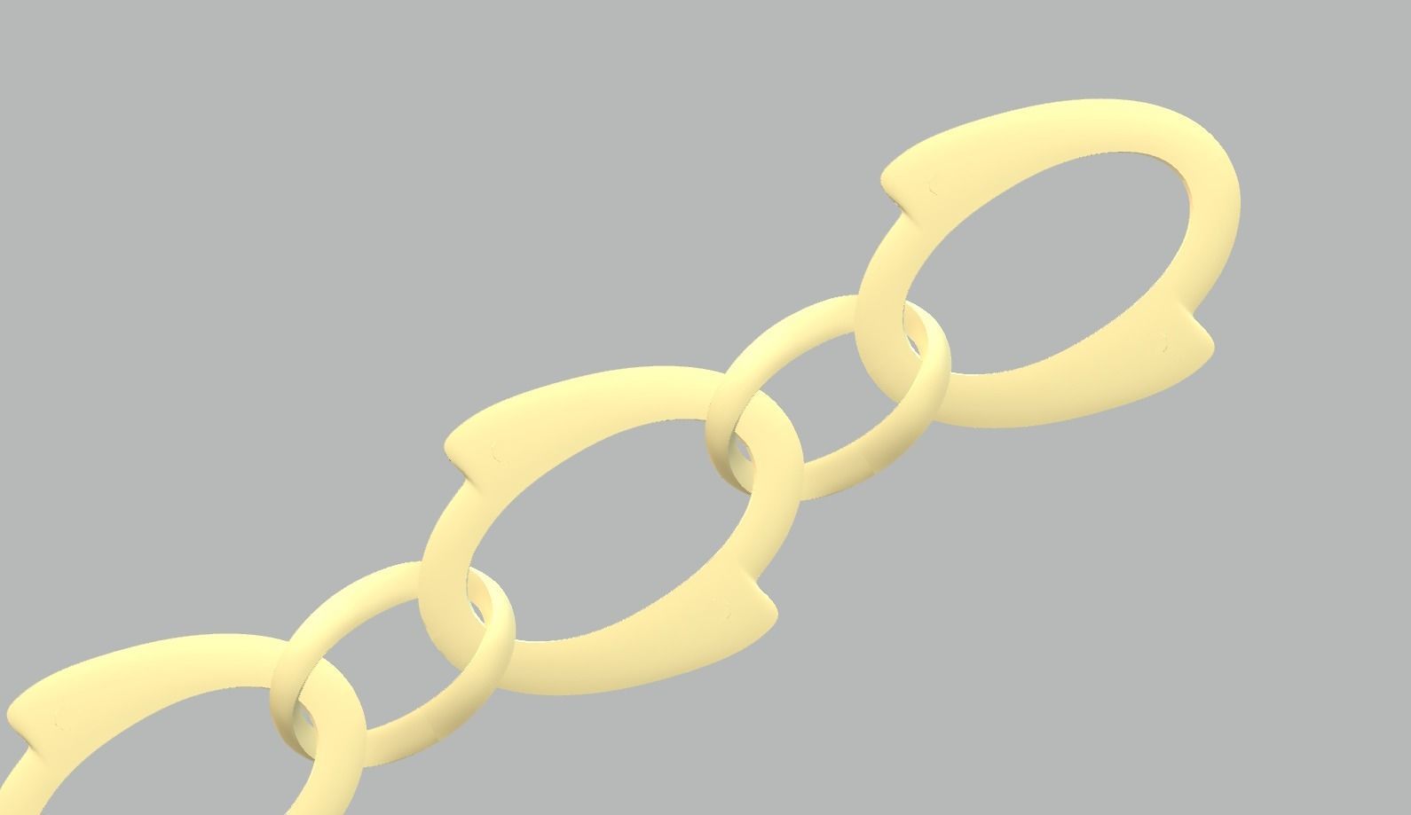 Bracelet - 7 chain 3D print model_1