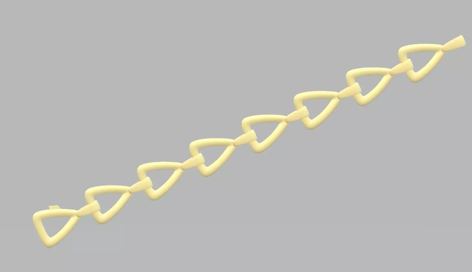 Bracelet - 6 link gold 3D print model_0