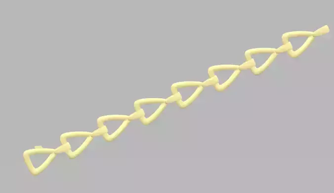 Bracelet - 6 link gold 3D print model