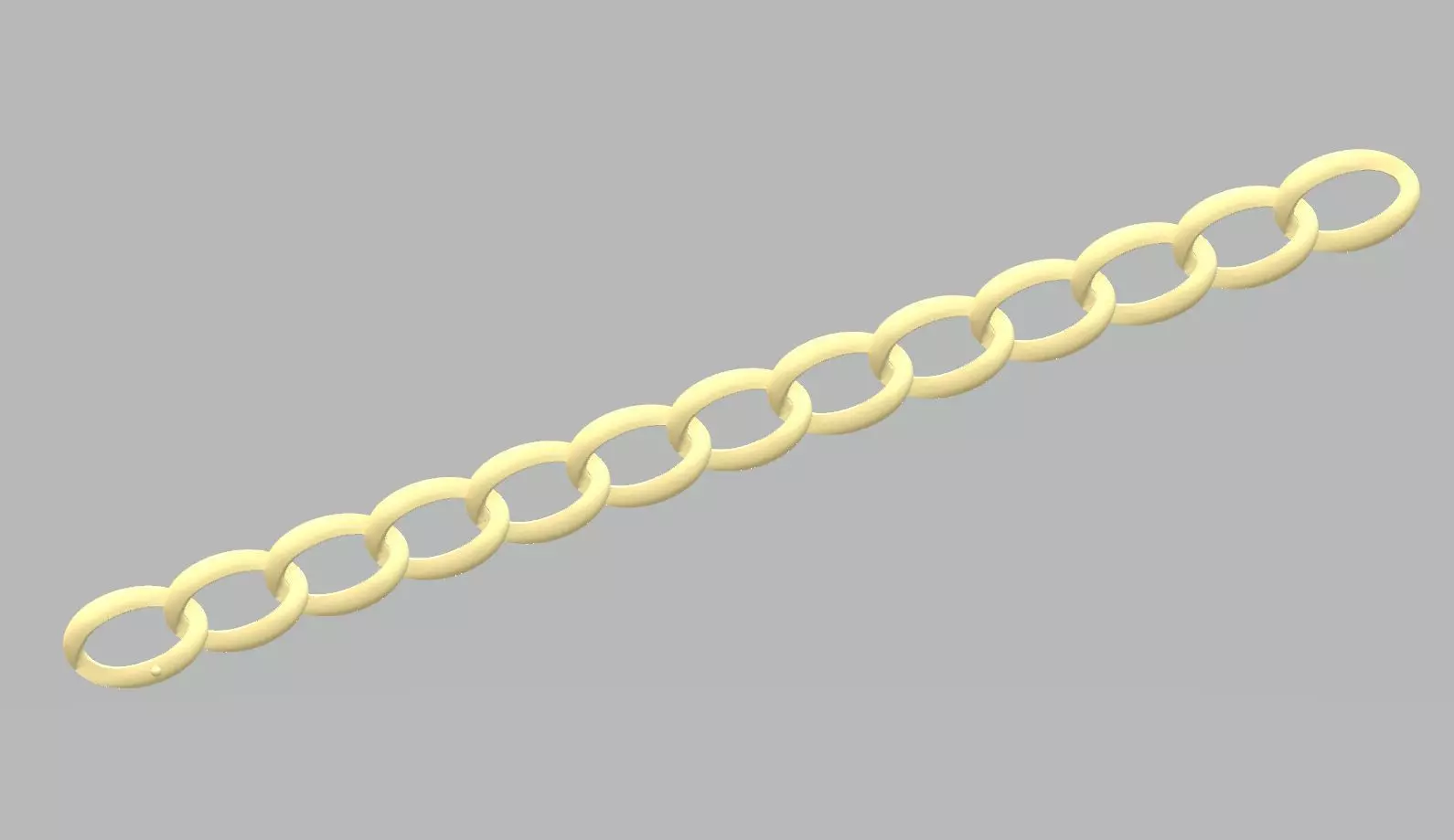 Bracelet - 5 gold chain 3D print model_0