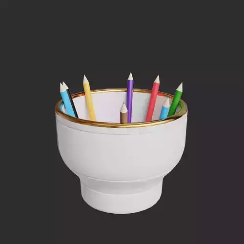 Desk Utensils 001 3D model