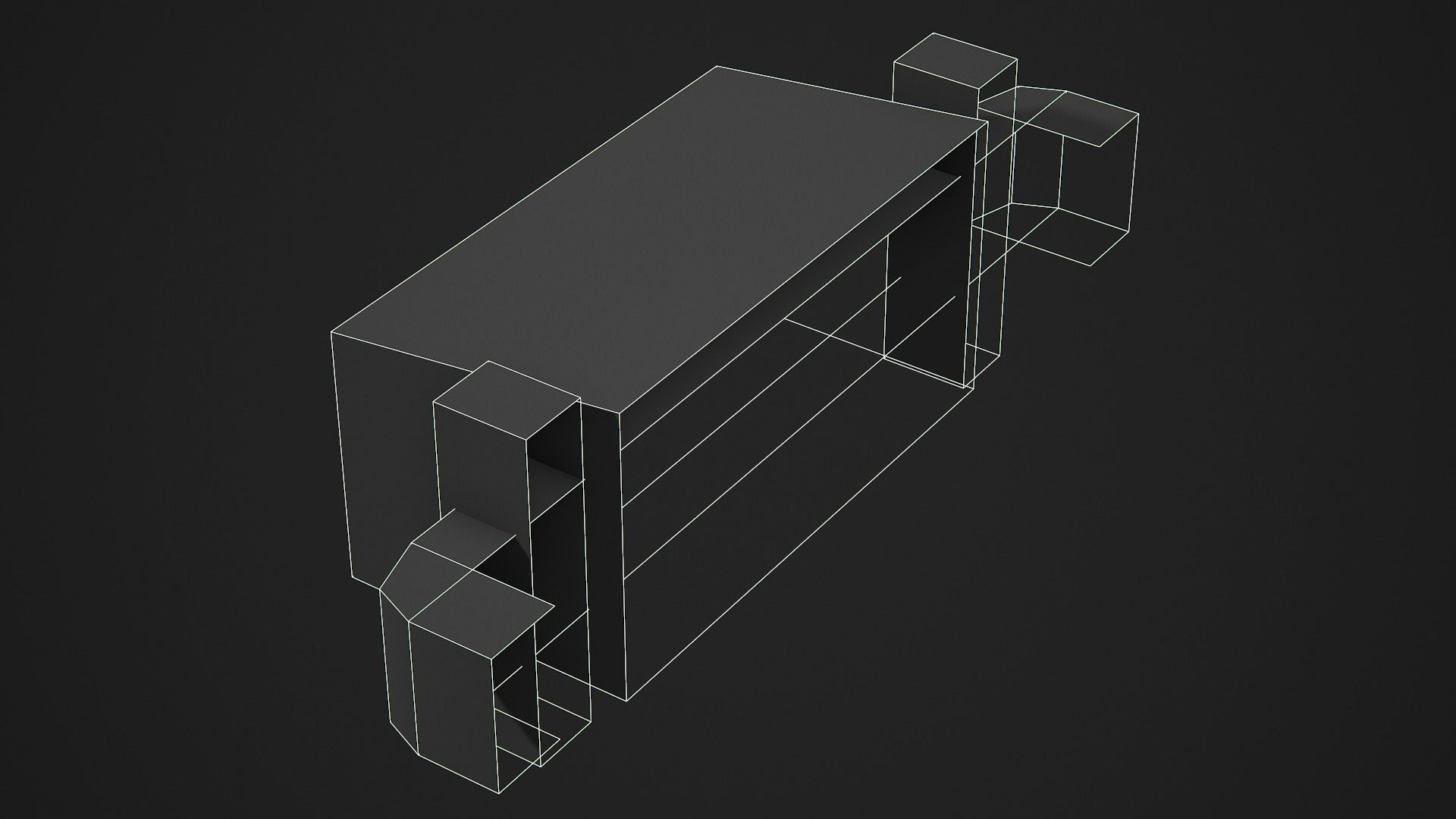 Wall Lamp - Low Poly Game Ready Low-poly 3D model_11