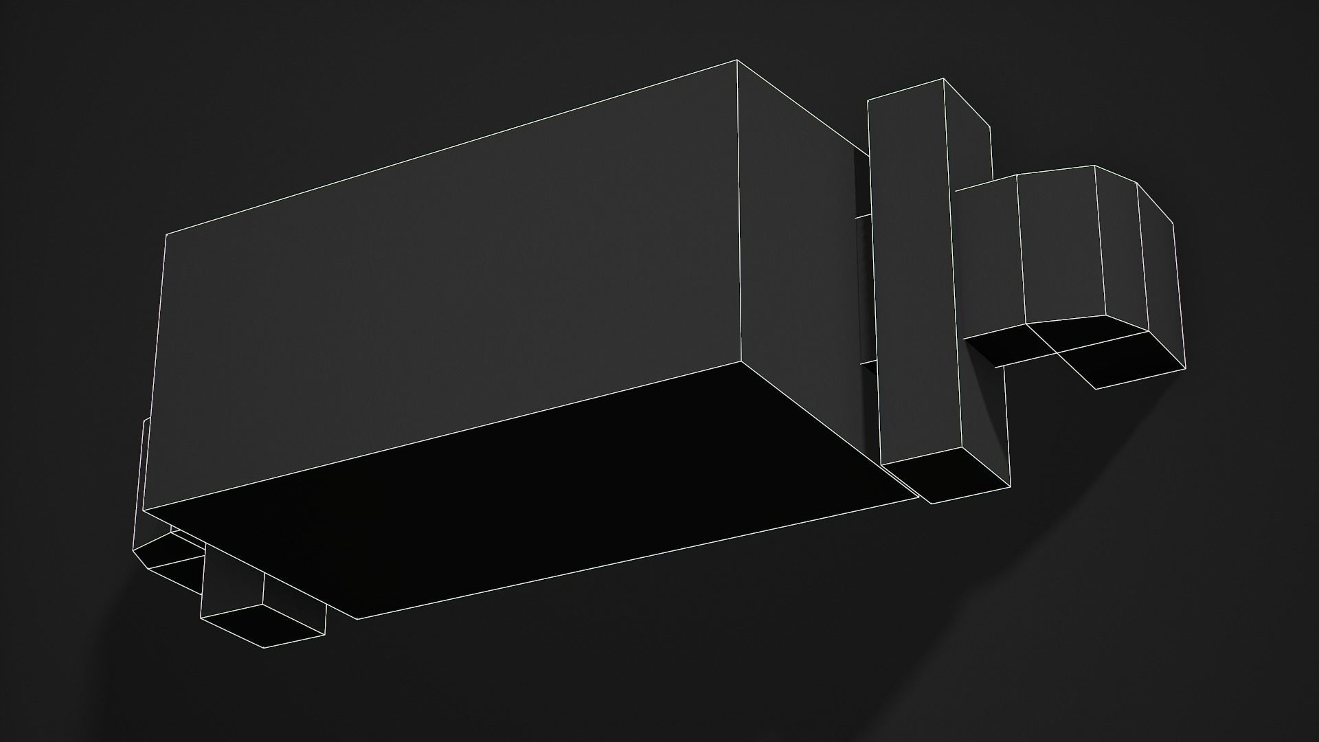 Wall Lamp - Low Poly Game Ready Low-poly 3D model_10