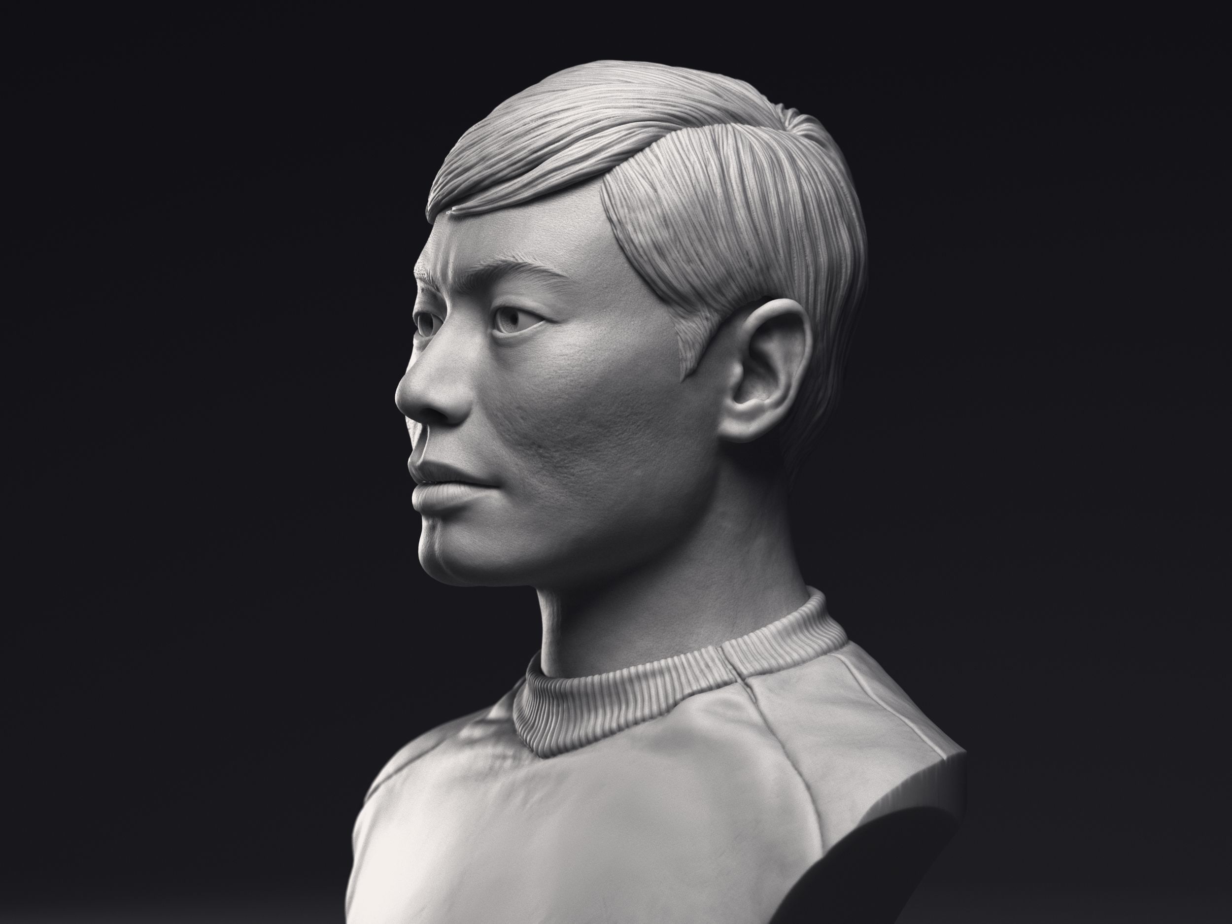 George Takei as Hikaru Sulu Bust Printable 3D Model 3D print model_8