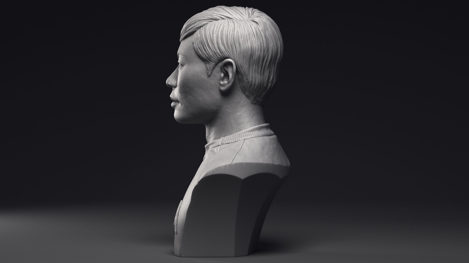 George Takei as Hikaru Sulu Bust Printable 3D Model 3D print model_16