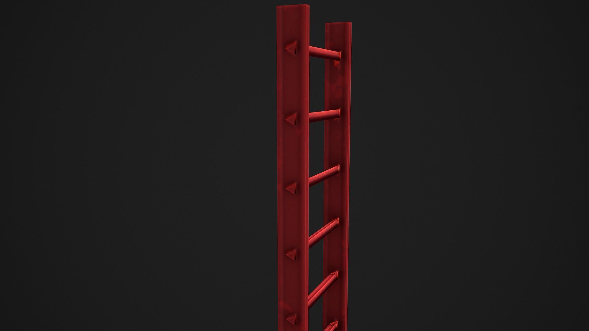 Metal Ladder - Low Poly Game Ready Low-poly 3D model_4