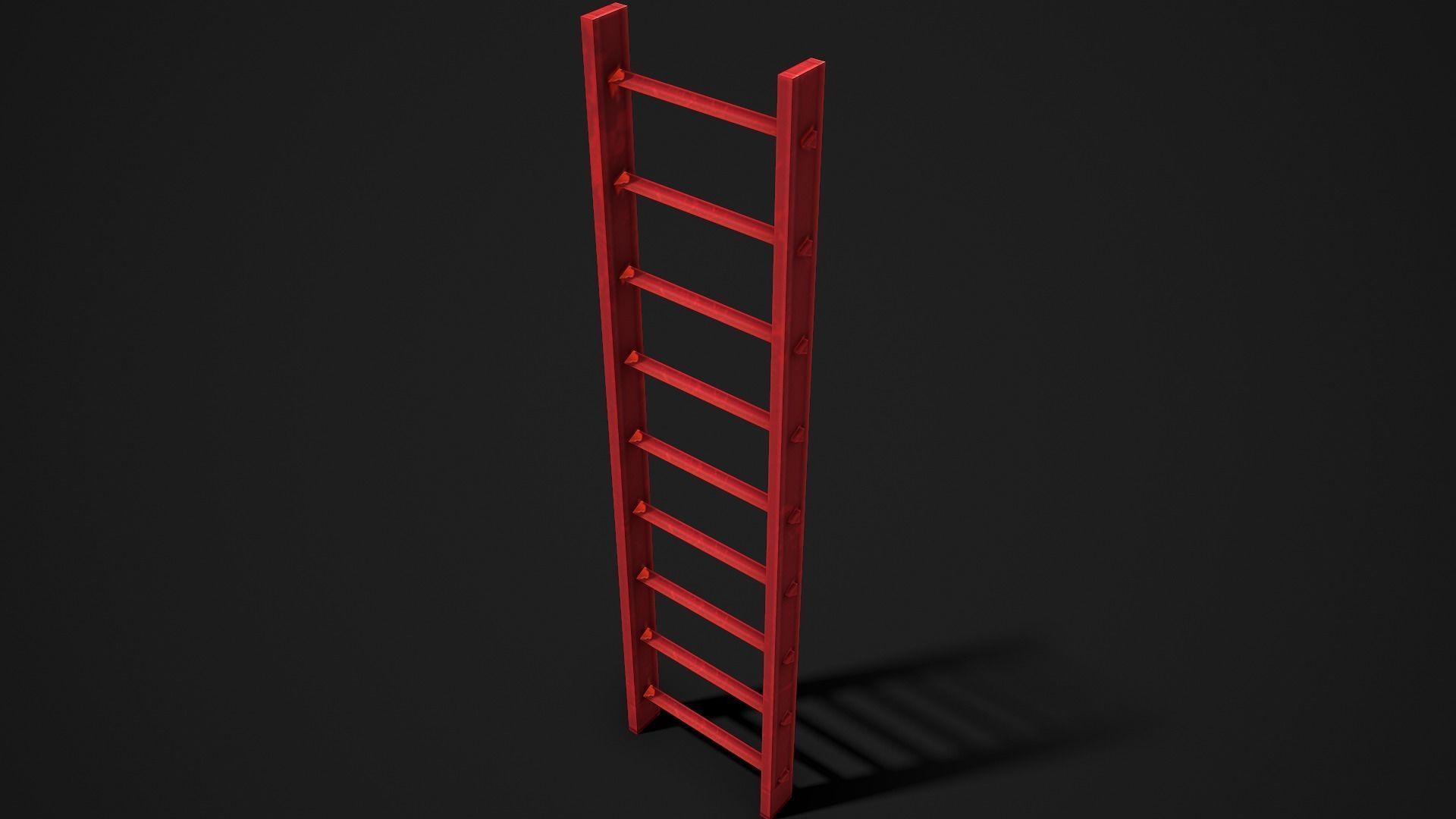 Metal Ladder - Low Poly Game Ready Low-poly 3D model_3