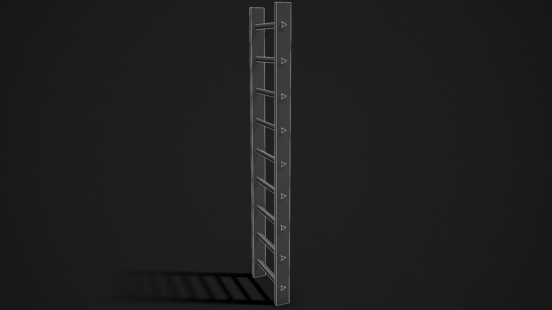 Metal Ladder - Low Poly Game Ready Low-poly 3D model_8