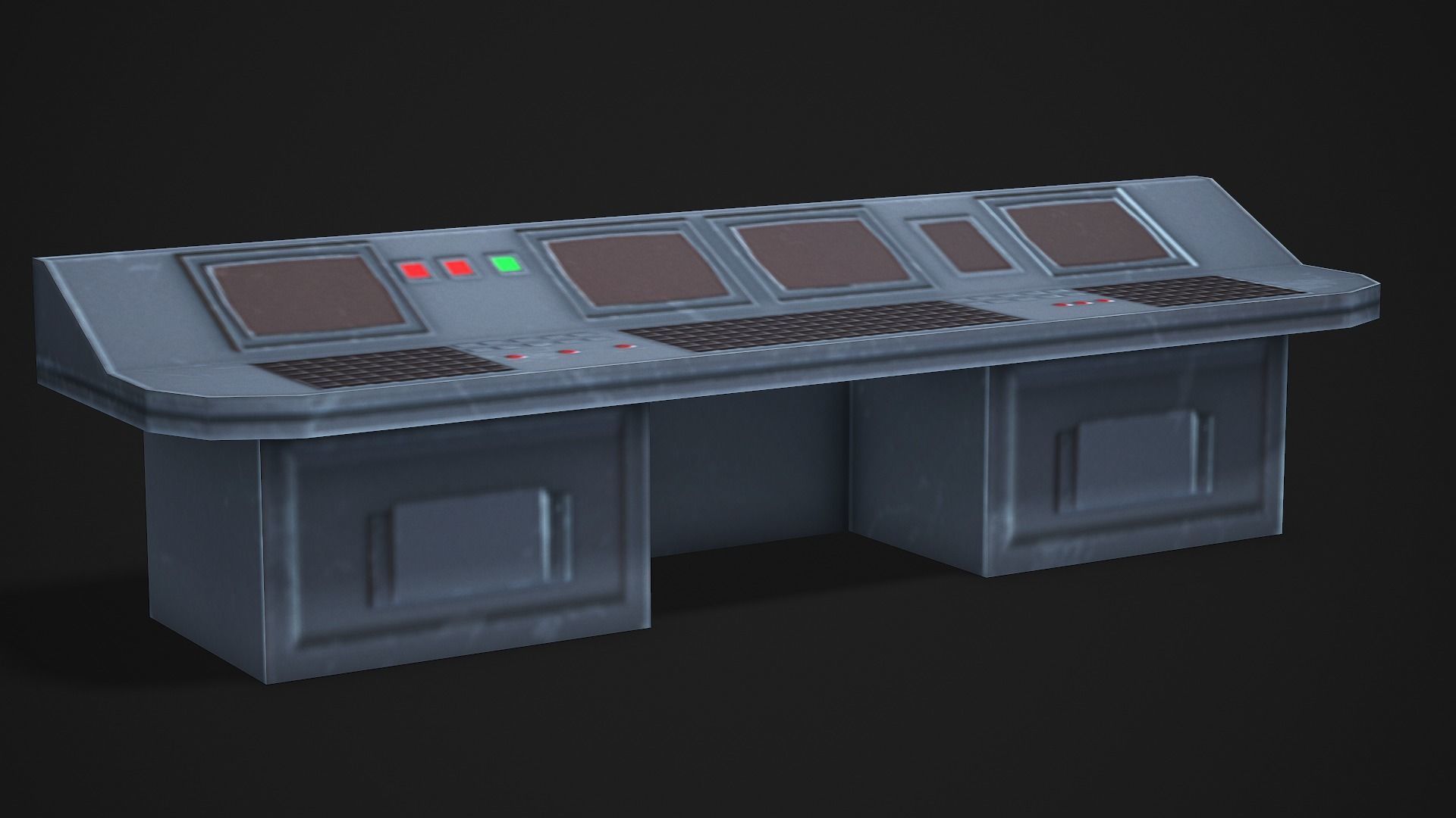 Control Panel - Low Poly Game Ready Low-poly 3D model_2