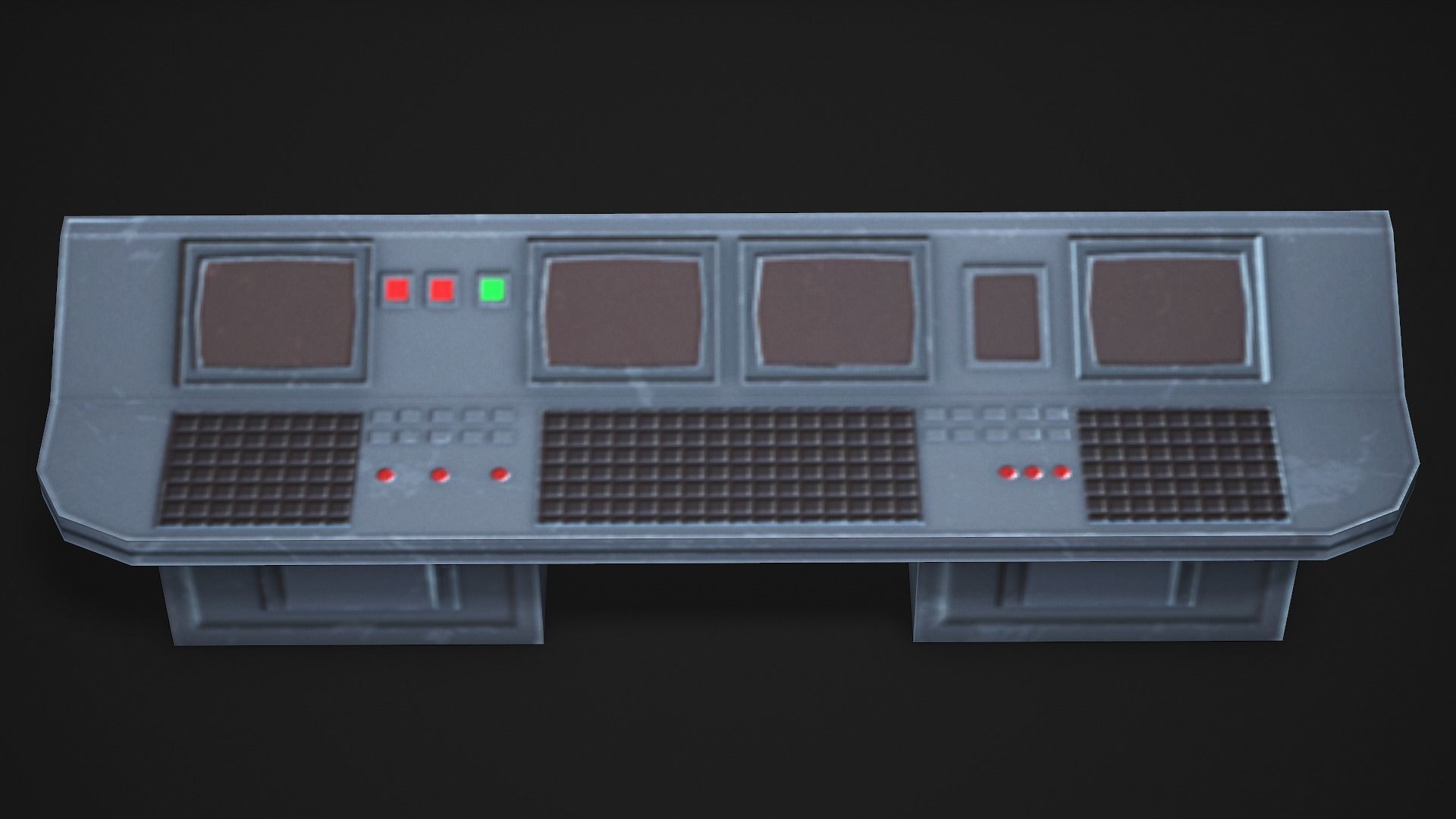 Control Panel - Low Poly Game Ready Low-poly 3D model_3