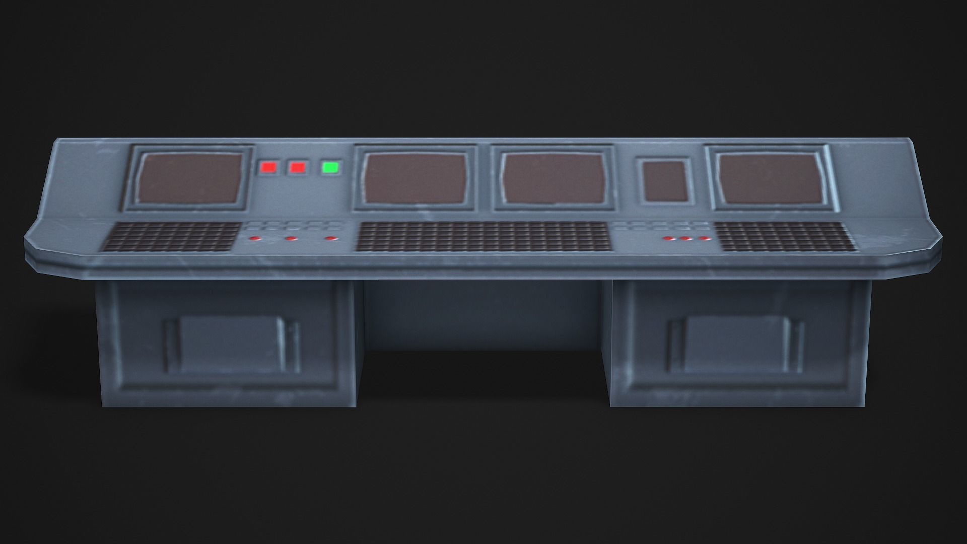 Control Panel - Low Poly Game Ready Low-poly 3D model_4