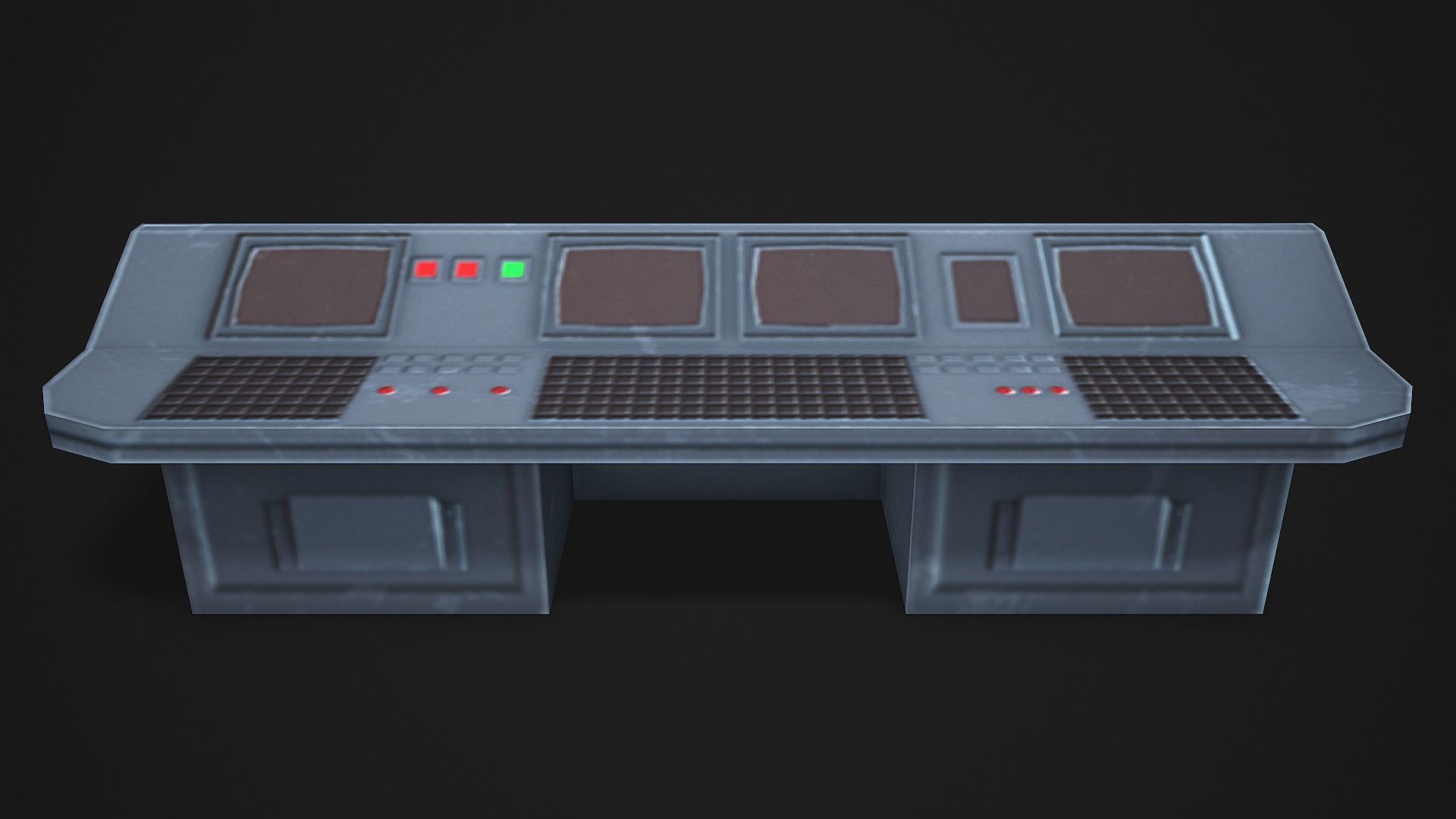 Control Panel - Low Poly Game Ready Low-poly 3D model_5
