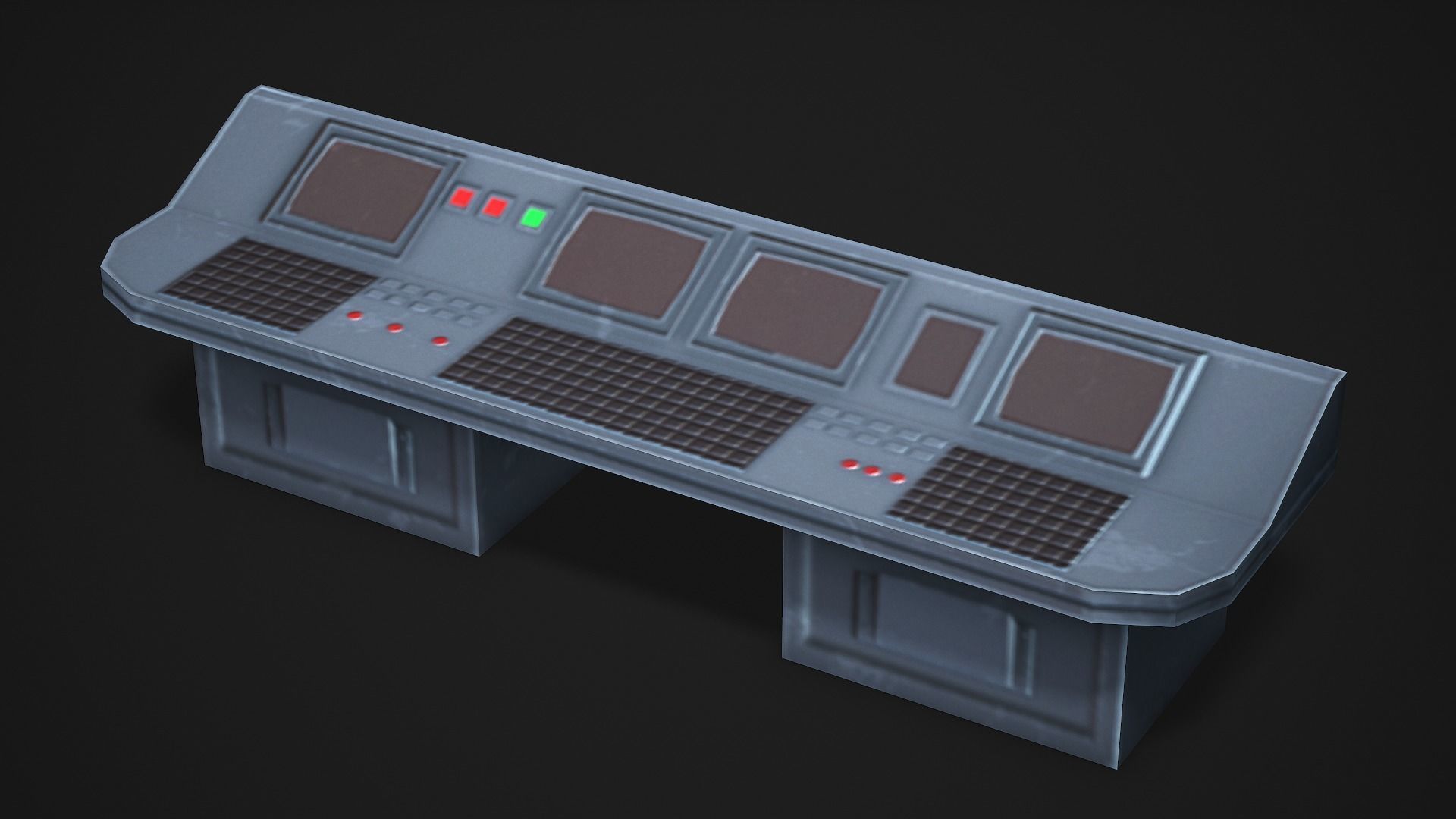 Control Panel - Low Poly Game Ready Low-poly 3D model_1