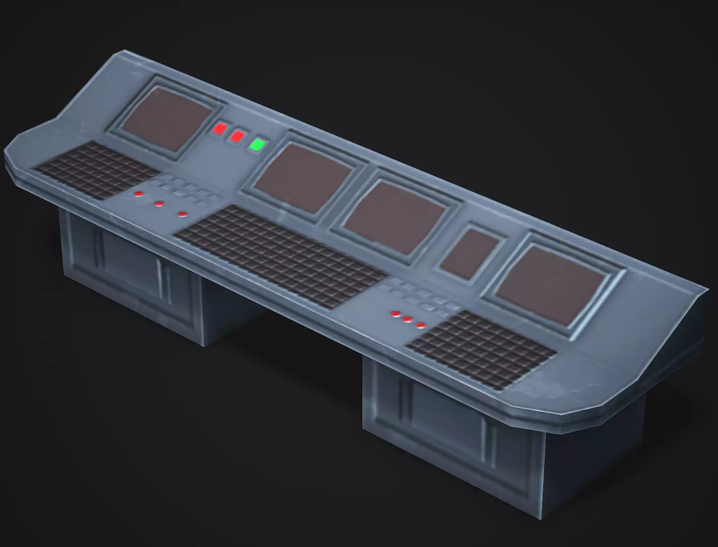 Control Panel - Low Poly Game Ready Low-poly 3D model_0