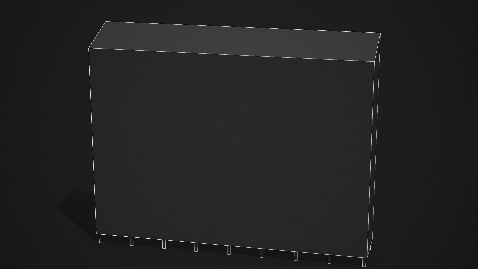 Metal Locker - Low Poly Game Ready Low-poly 3D model_9