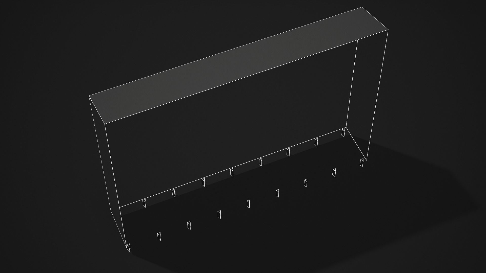 Metal Locker - Low Poly Game Ready Low-poly 3D model_11