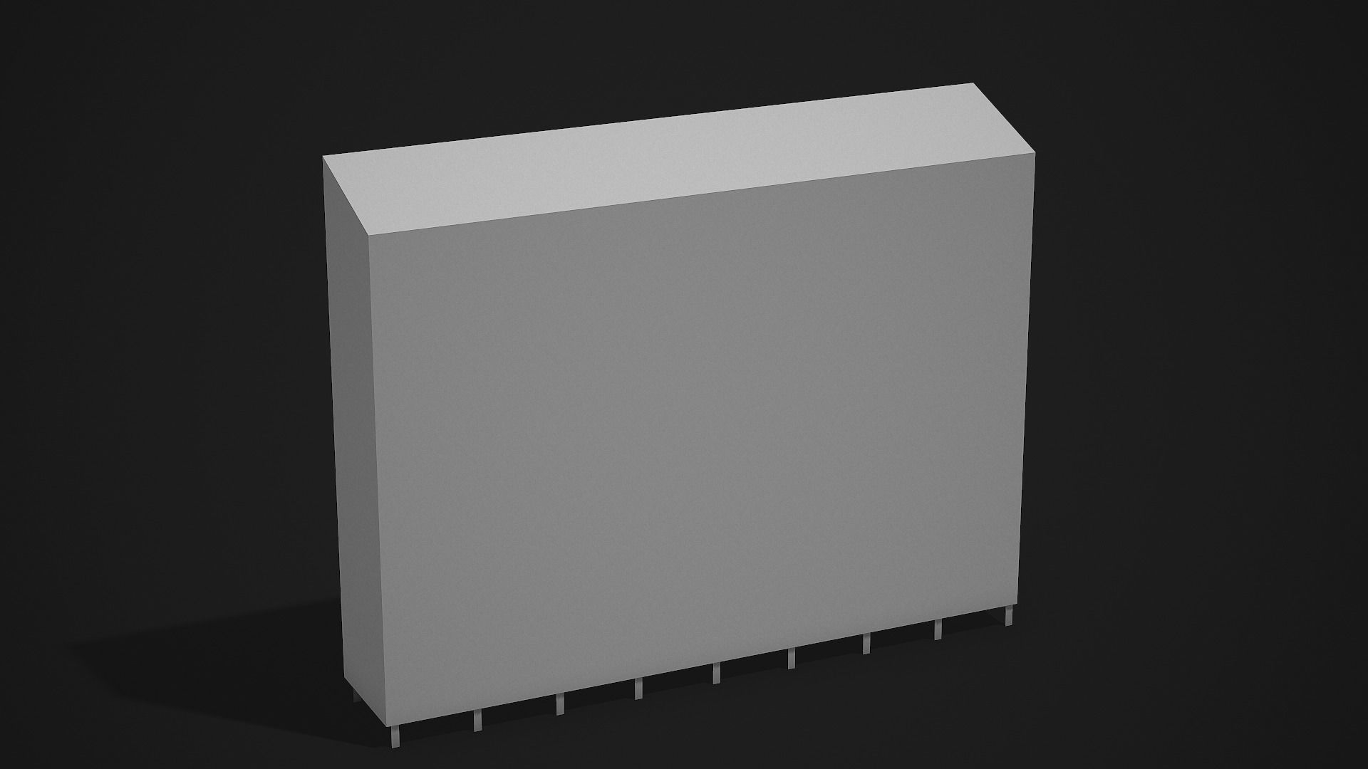 Metal Locker - Low Poly Game Ready Low-poly 3D model_7