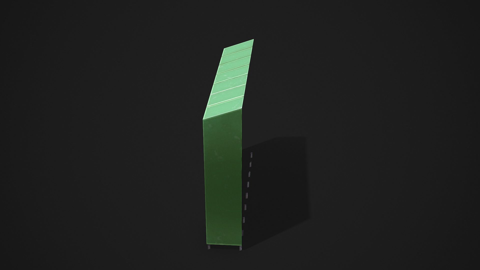 Metal Locker - Low Poly Game Ready Low-poly 3D model_6