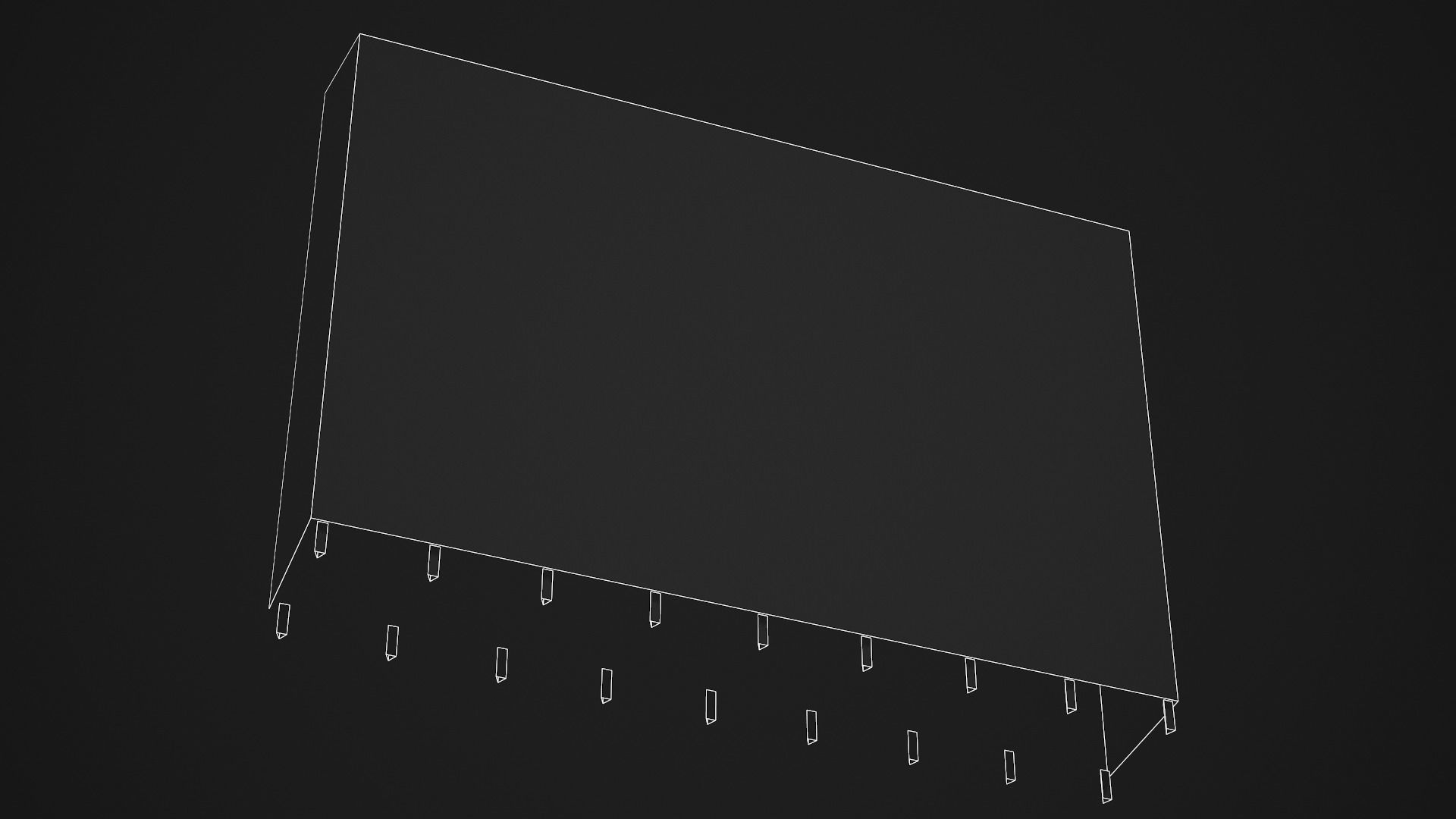 Metal Locker - Low Poly Game Ready Low-poly 3D model_10