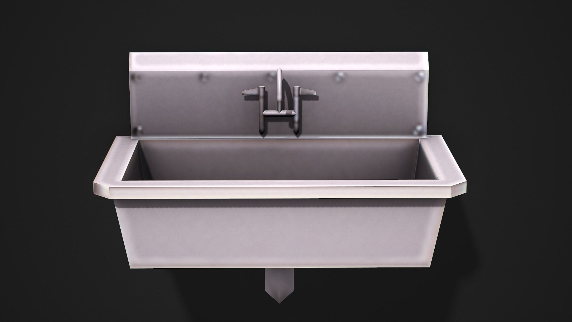 Metal Sink - Low Poly Game Ready Low-poly 3D model_2
