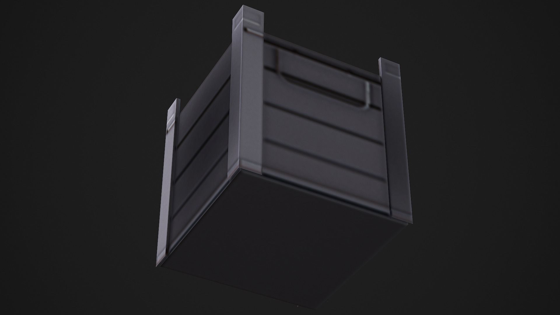 Metal Container - Low Poly Game Ready Low-poly 3D model_4