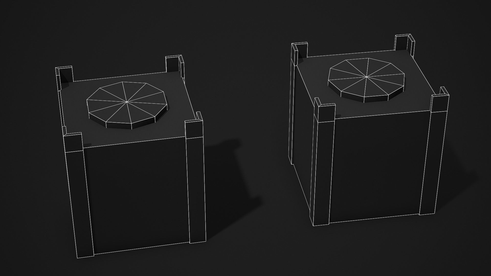 Metal Container - Low Poly Game Ready Low-poly 3D model_10
