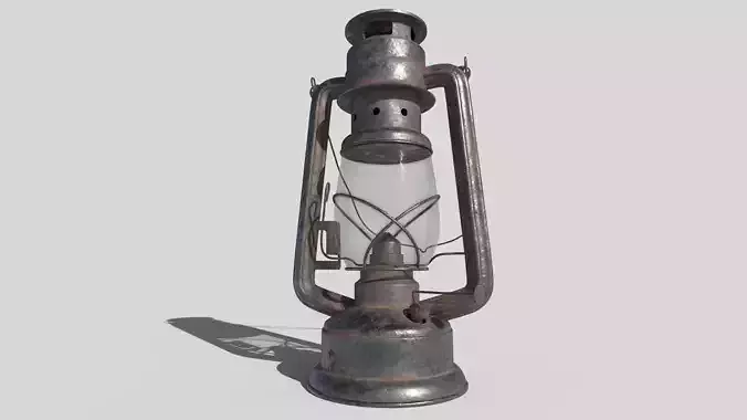 Vintage rust oil lantern 