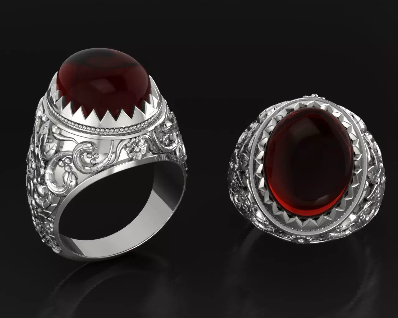 ruby men ring 3dm 3D print model