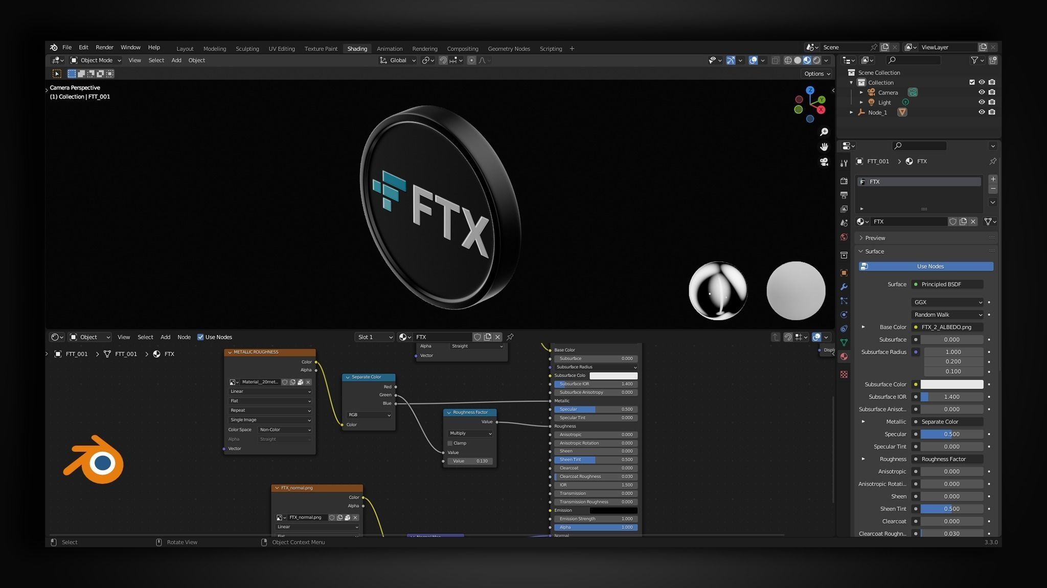 FTX Token 3D model_7