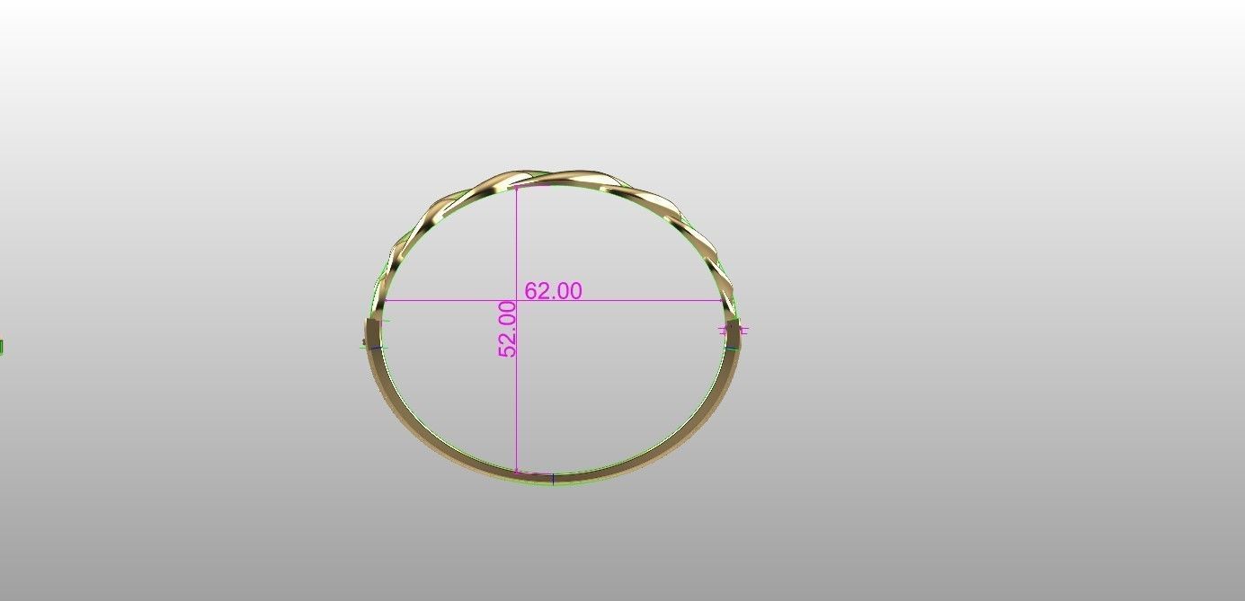 Cuban graduated bracelet 3D print model_5