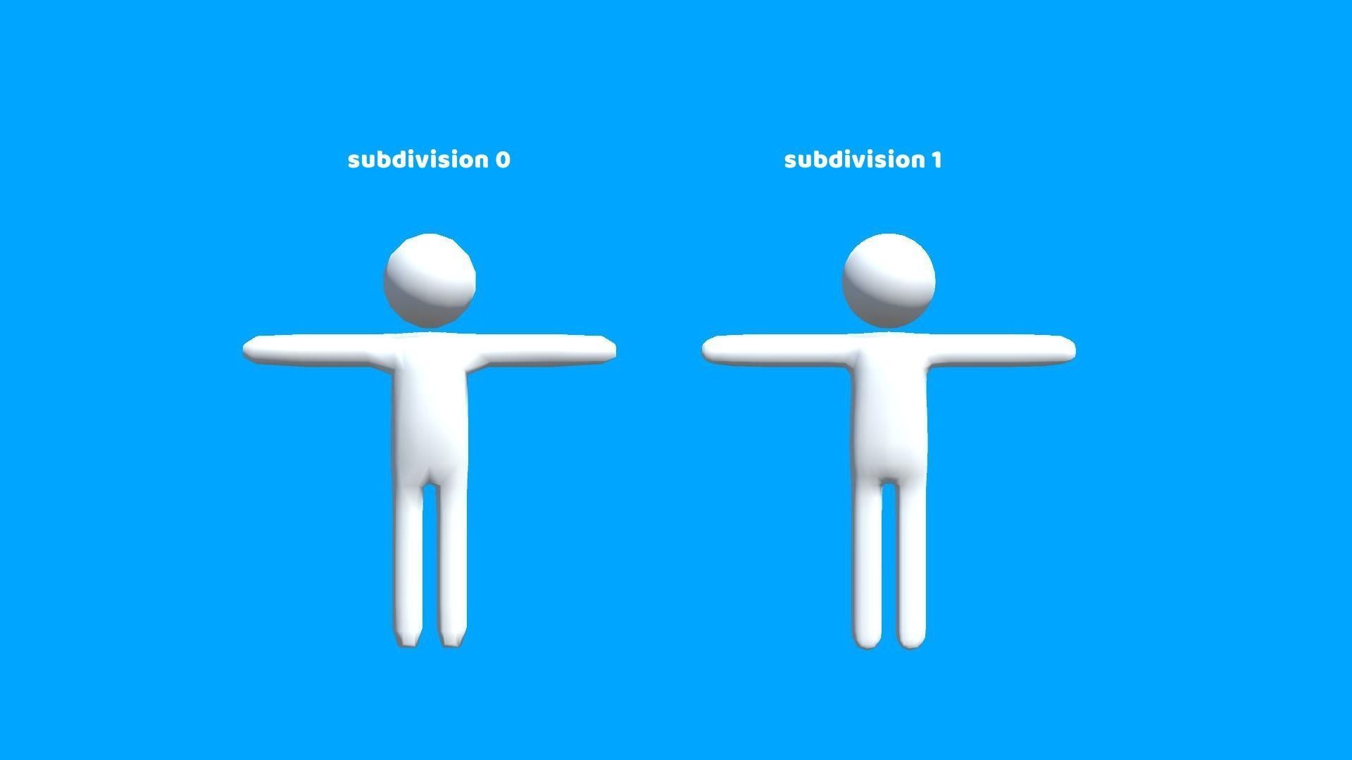 Simple Low Poly Stickman Character - 3D model Low-poly 3D model_5